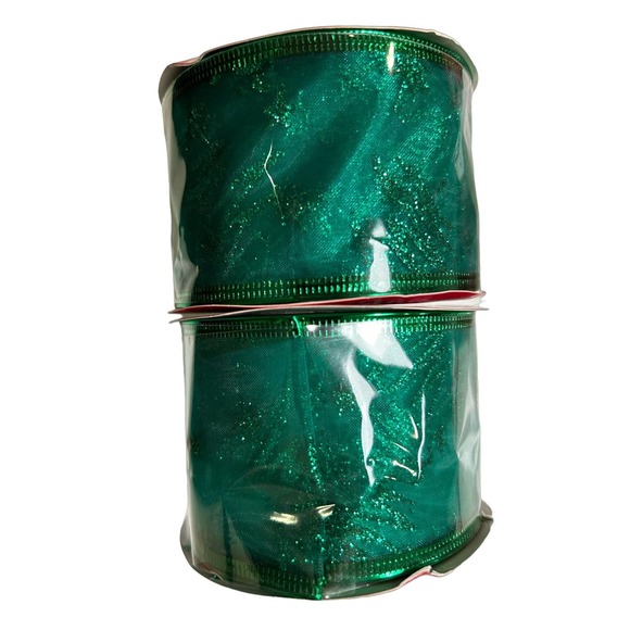 Bundle 13 Christmas Holiday Fabric Ribbons 25ft each - Picture 15 of 16